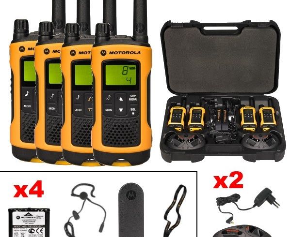 Lot De 4 Talkies-walkies MOTOROLA MX3000 Pour Pièces - Sans Batterie, Incomplet