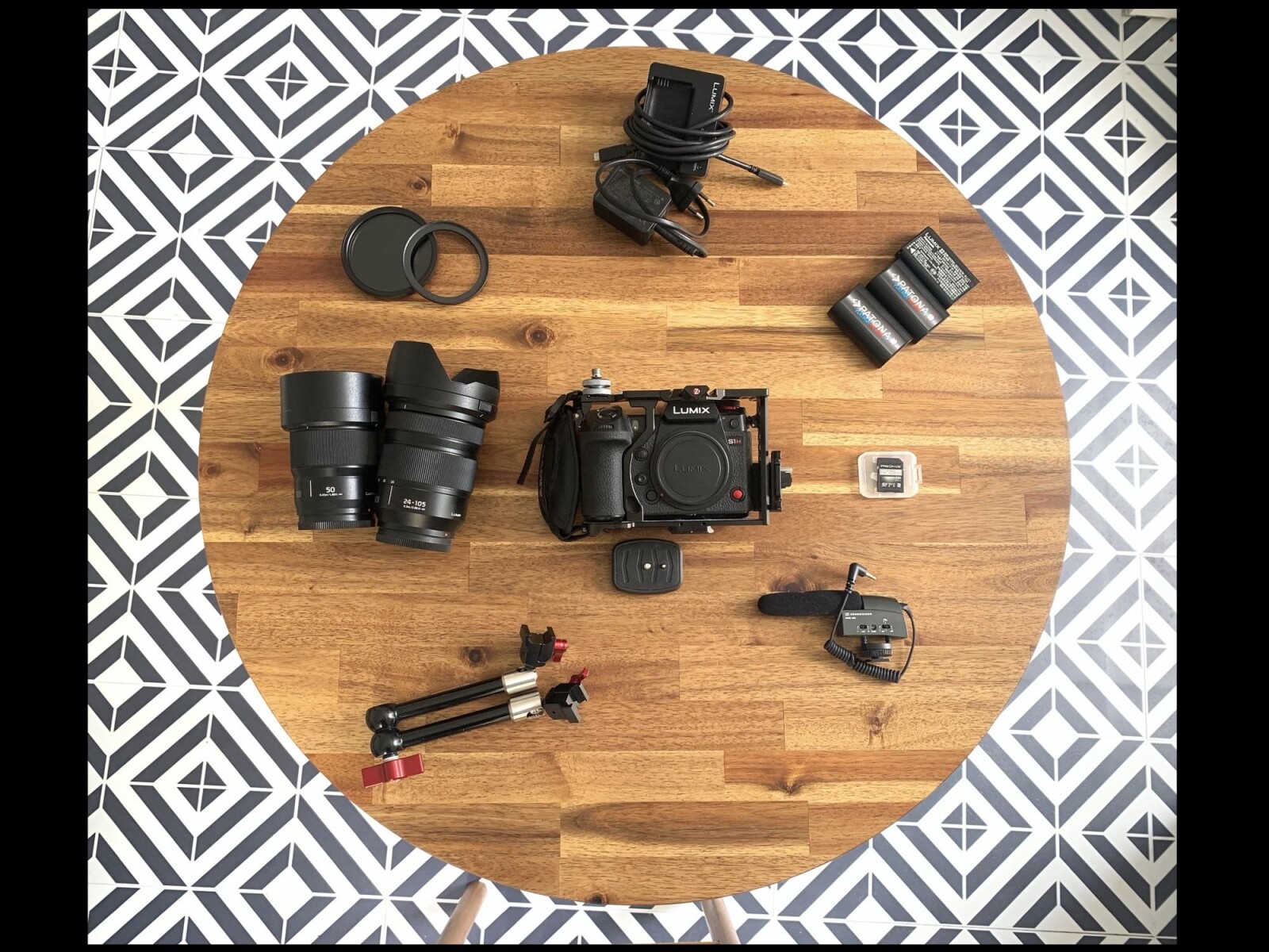 Panasonic Lumix S1H (avec cage) + Lumix 24-105mm f4 + Lumix 50mm f1.8 + kit (très) complet - Photo 2 sur 7