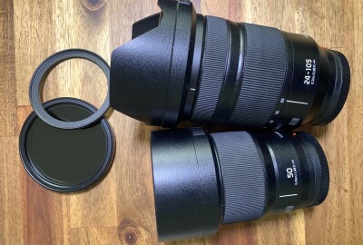 Location Panasonic Lumix S1H (avec cage) + Lumix 24-105mm f4 + Lumix 50mm f1.8 + kit (très) complet
