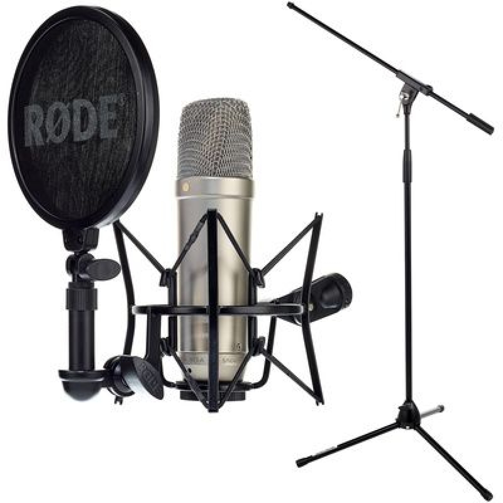 Microphone Rode NT1-A + Carte Son Focusrite Scarlett Solo (micro voix) - Photo 1 sur 4