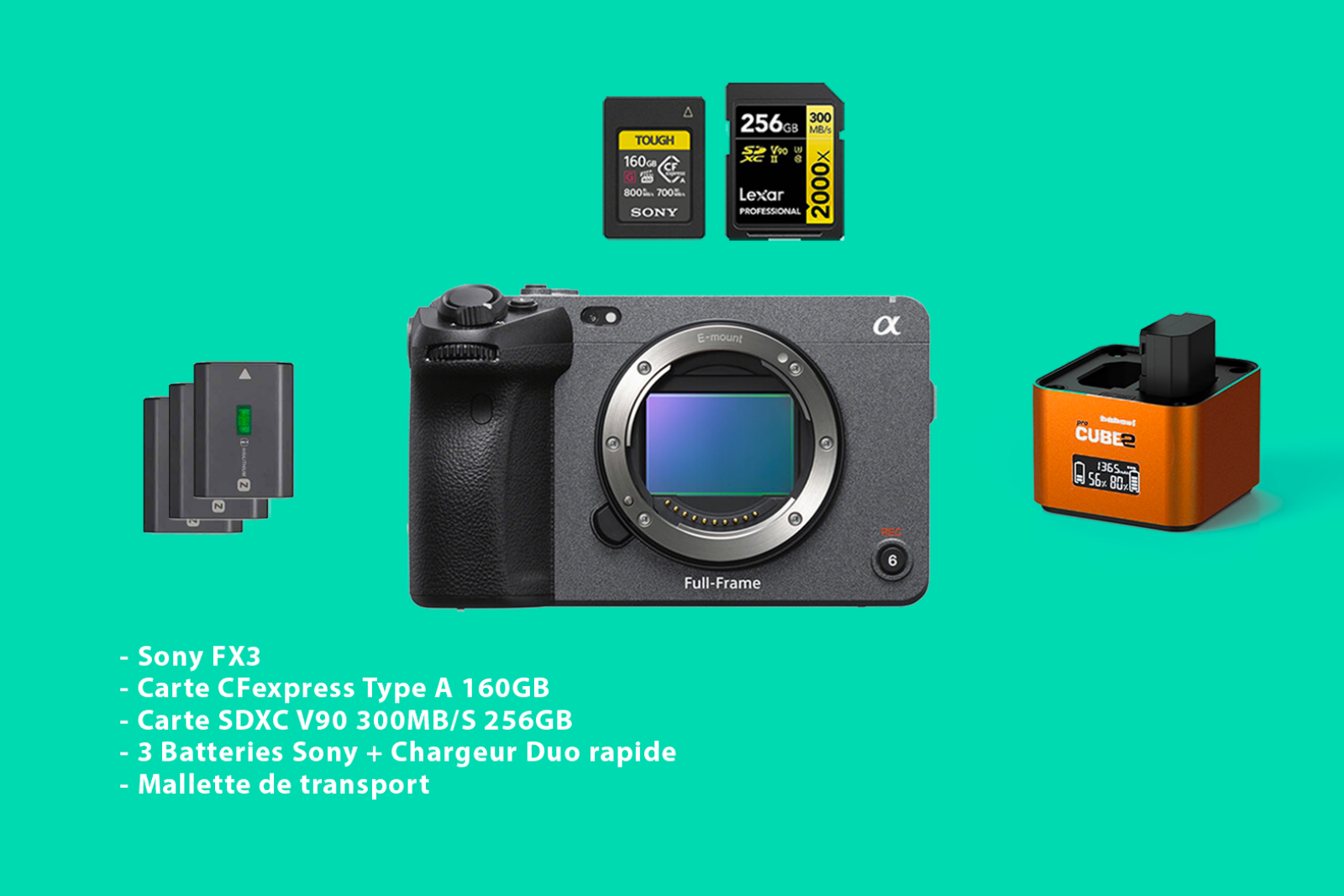 PACK Sony FX3 - BASIQUE - Photo 1 sur 1