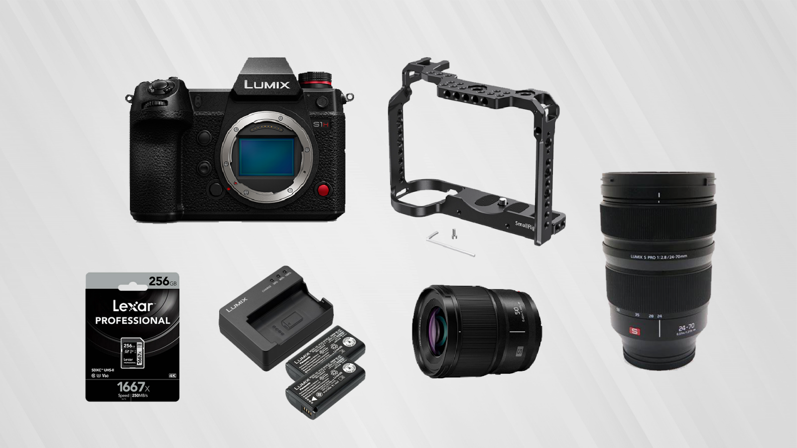 Panasonic S1H 6K - Objectifs 24-70mm (F/2.8) + 50mm (F/1.8) - Cage Smallrig - Photo 1 sur 1