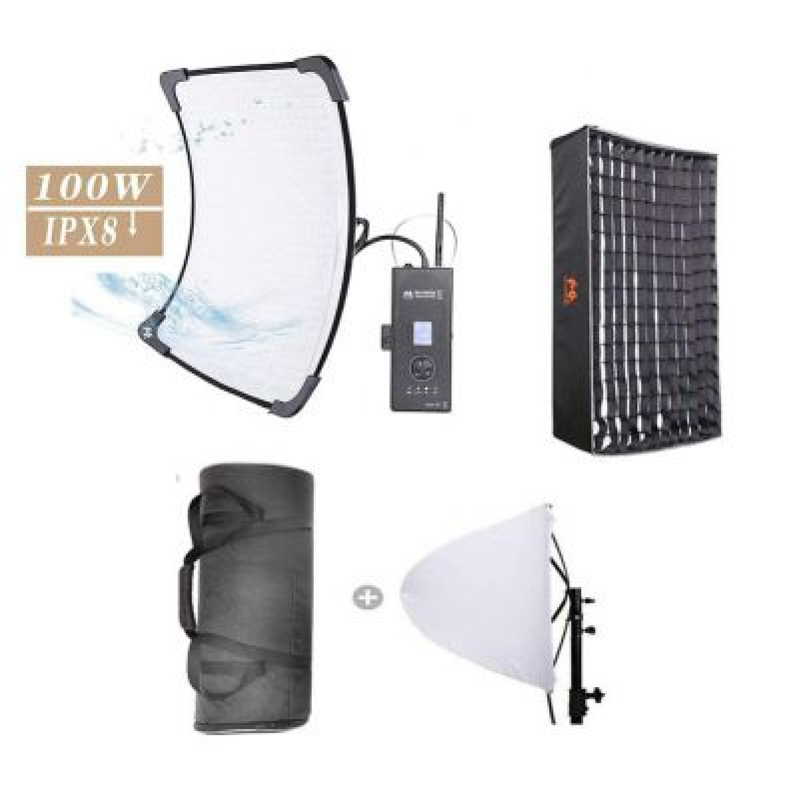 Panneau Led 100W Bi color flexible RX-18TDX (II) Falcon Eyes - Photo 2 sur 4