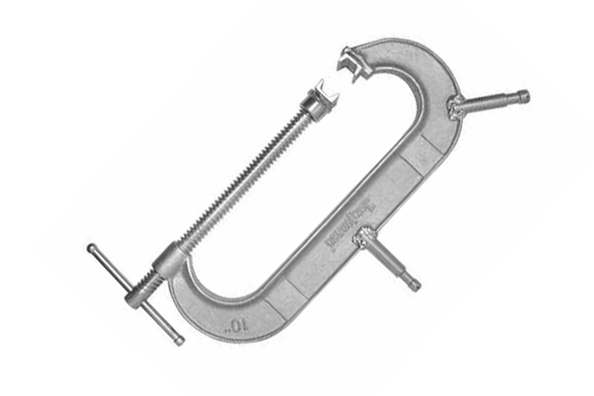 Location C-Clamp Avenger 12 pouces avec 2 spigots (fixation projeteur) - Lightyshare