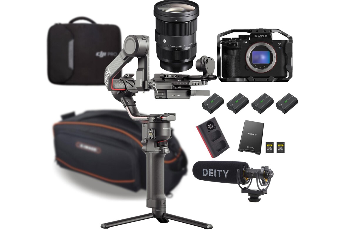 Location Pack Stabilisateur + A7SIII + 24-70 f2.8 (Stabilisateur Ronin RS2 + Sony Alpha 7S3 / A7S3 / A7S 3) - Lightyshare