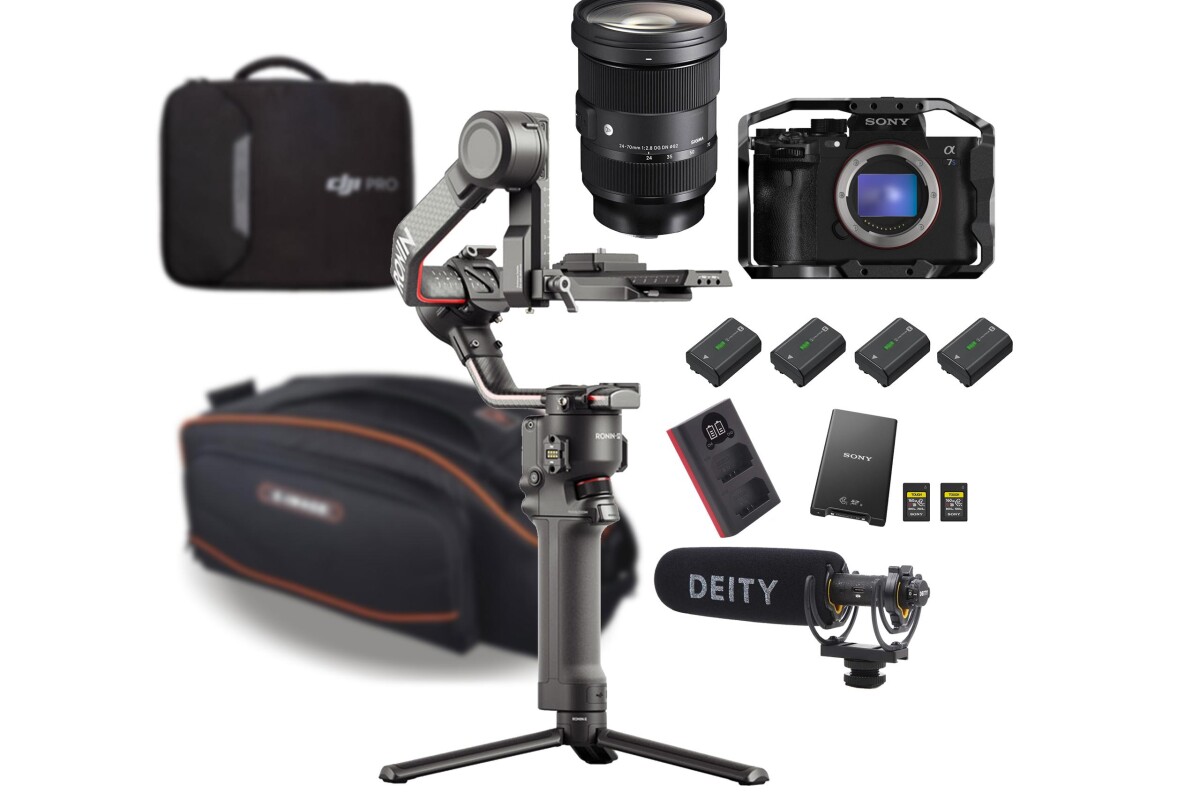 Location Pack Stabilisateur + A7SIII + 24-70mm 2.8 (Stabilisateur Ronin RS2 + Sony Alpha 7S3 / A7S3 / A7S 3) - Lightyshare