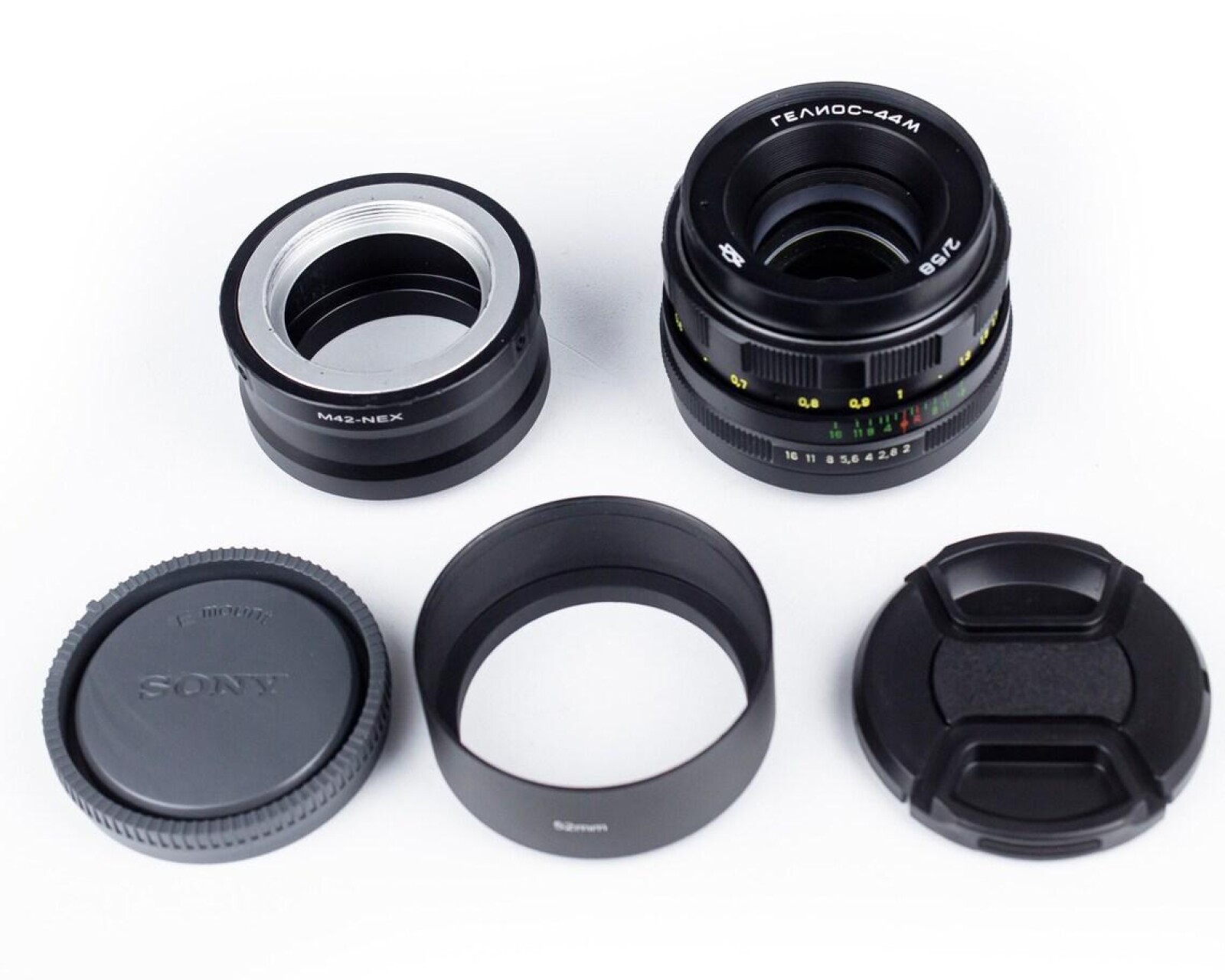 Objectif 58mm f/2 Helios 44-2 monture Sony E - Photo 3 sur 3