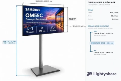 Rent Samsung QM55C
