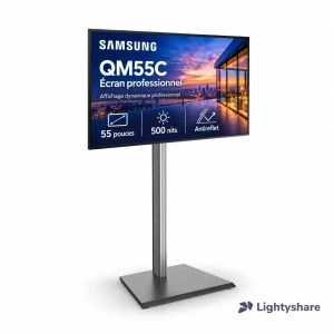 Rent Écran événementiel professionnel Samsung QM55 + pied Kimex