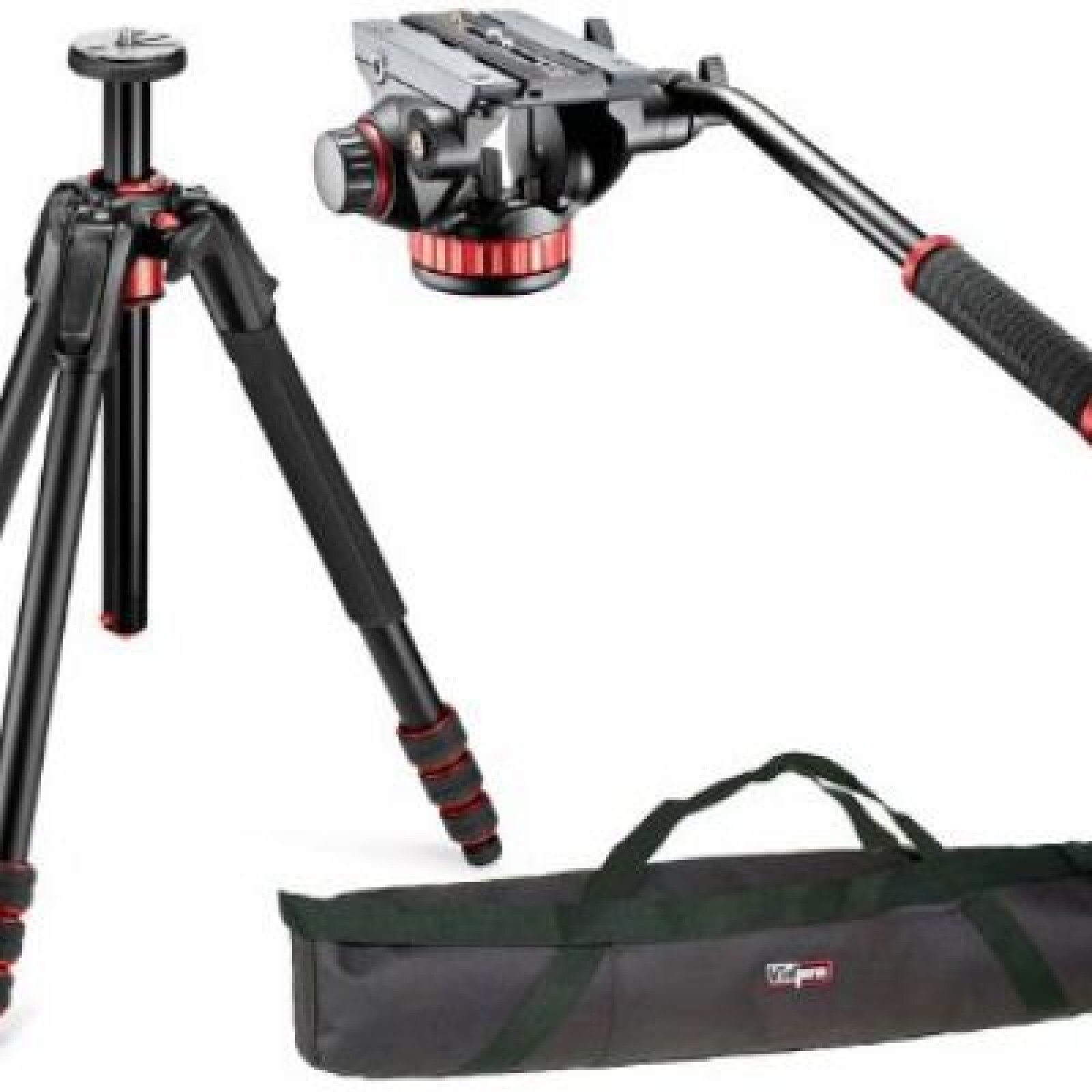 Trepied MANFROTTO tête fluide trois  branches monotube - Photo 1 sur 1