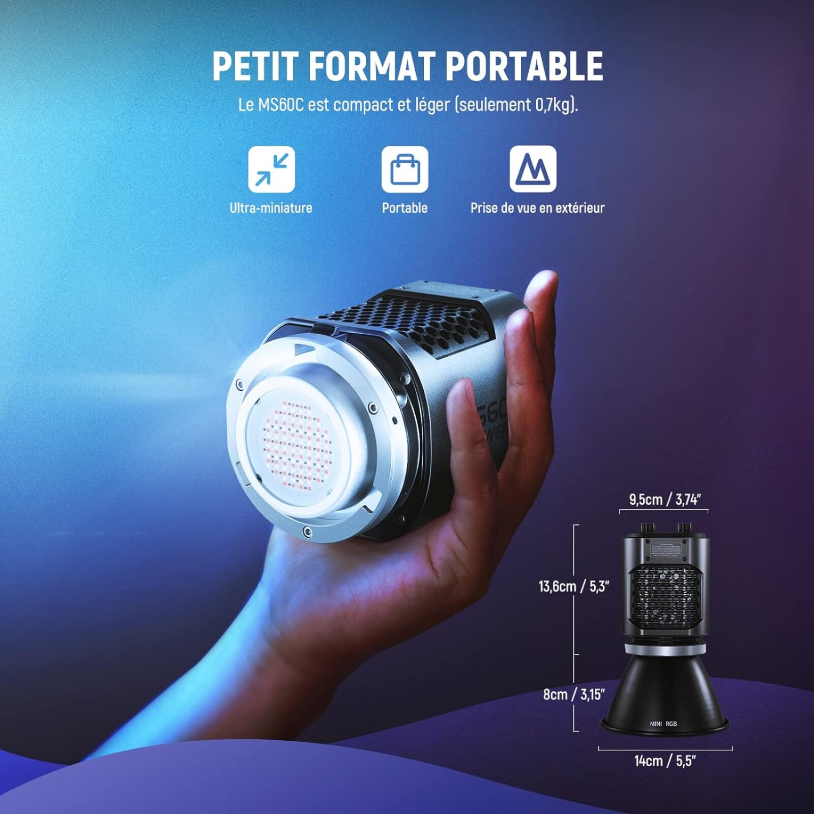 Neewer MS60C - Photo 3 sur 4