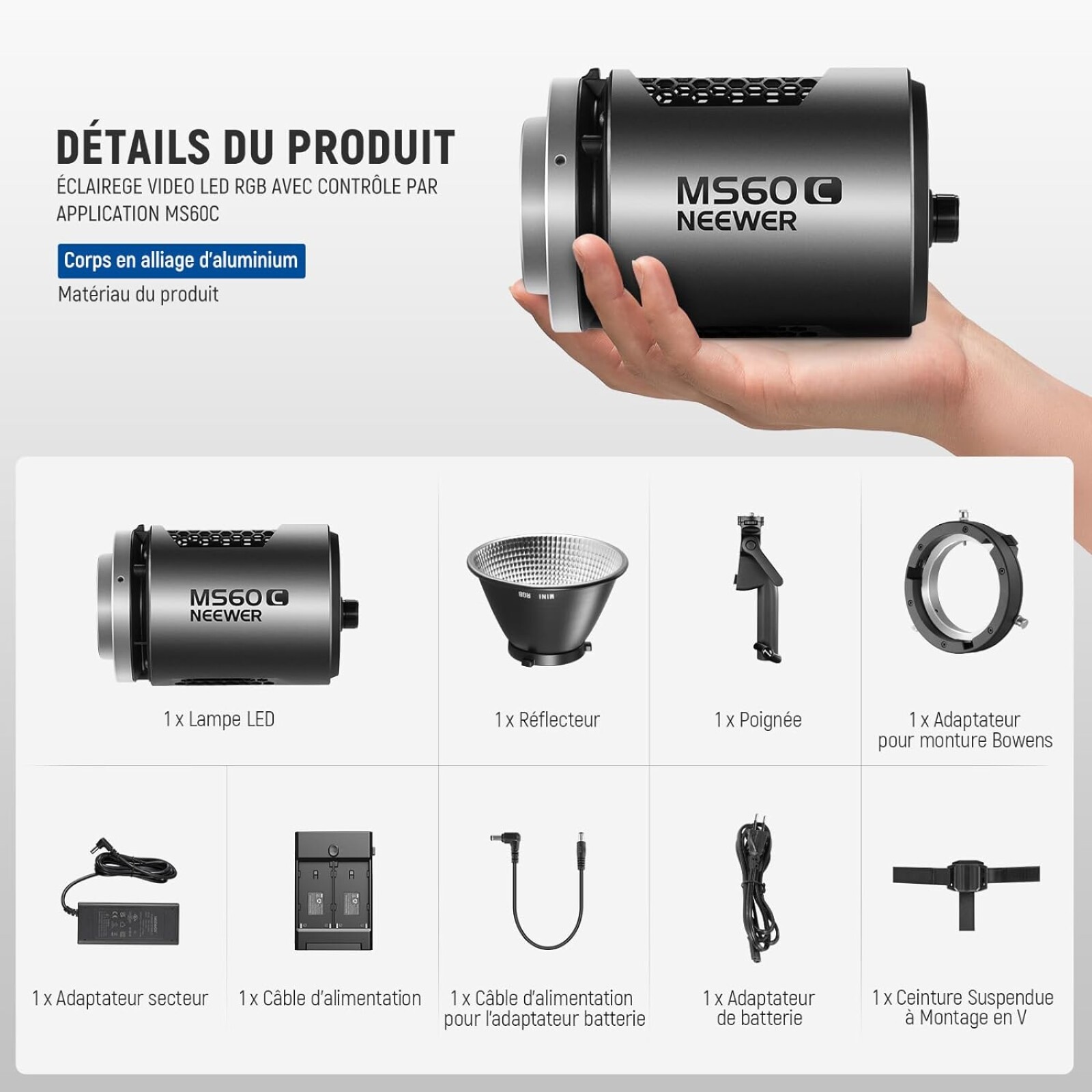 Neewer MS60C - Photo 4 sur 4