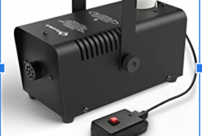 Location MVPower Machine à Fumée, 500W Machine à Brouillard avec Télécommande sans Fil, 7 lumières colorées, Idéal pour les Fêtes, les Discos DJ, les Bars, les Mariages, les Défilés et les Théâtrales