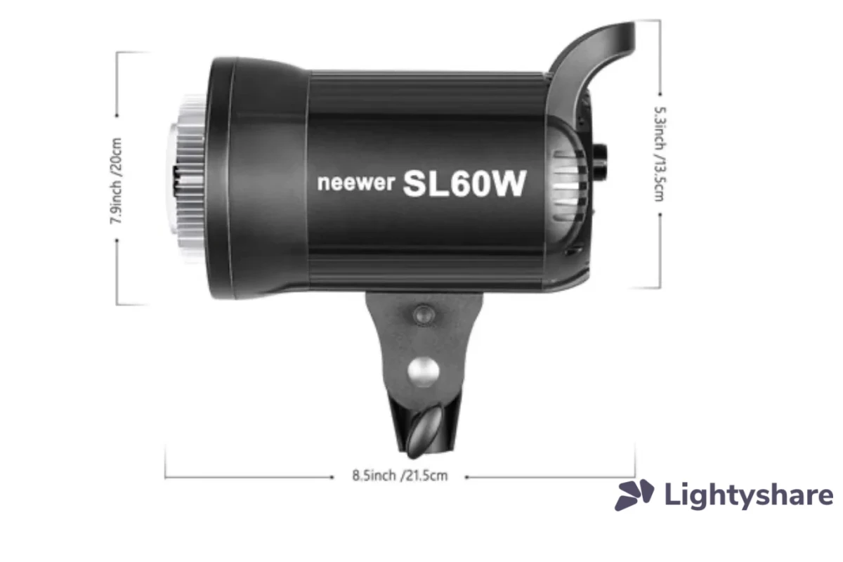 Location Neewer SL-60W LED Video Light White 5600K Version - Lightyshare