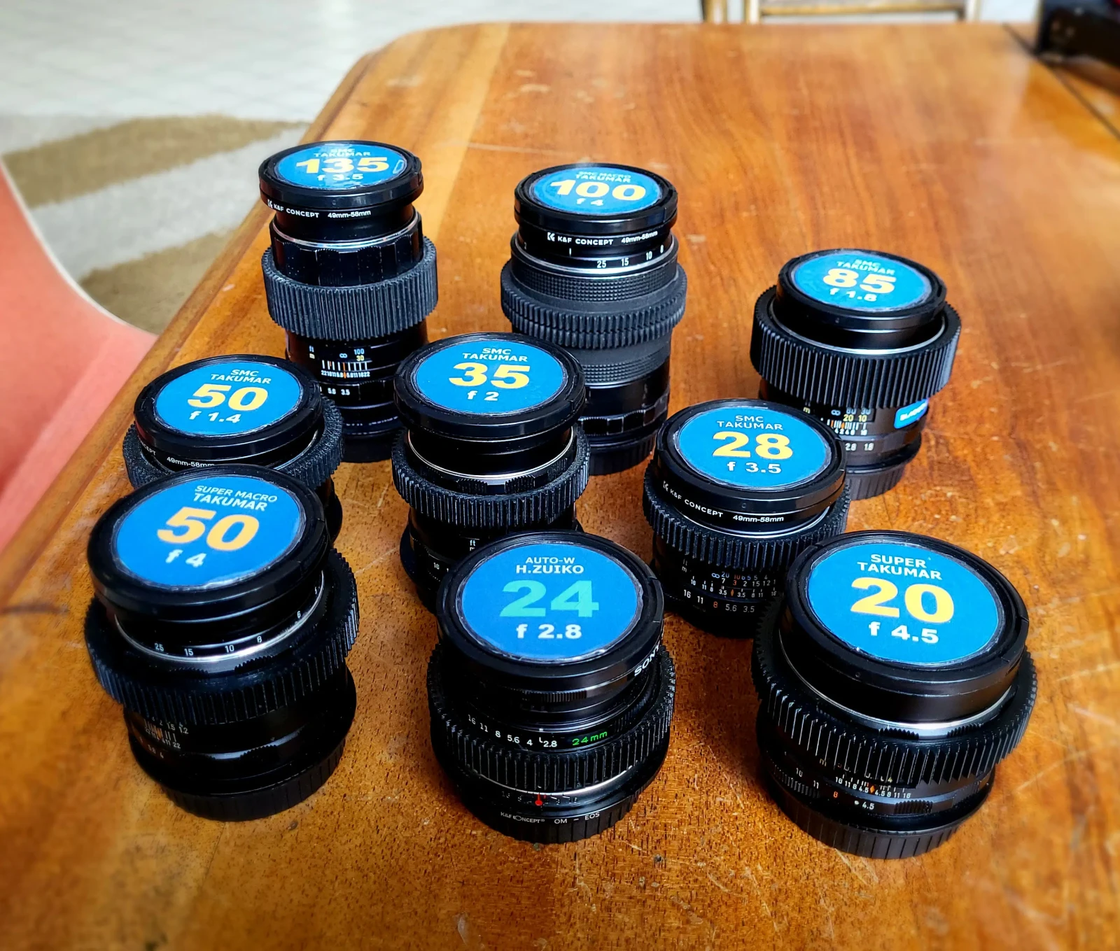 SET Objectifs TAKUMAR SMC SUPER - Photo 1 sur 3