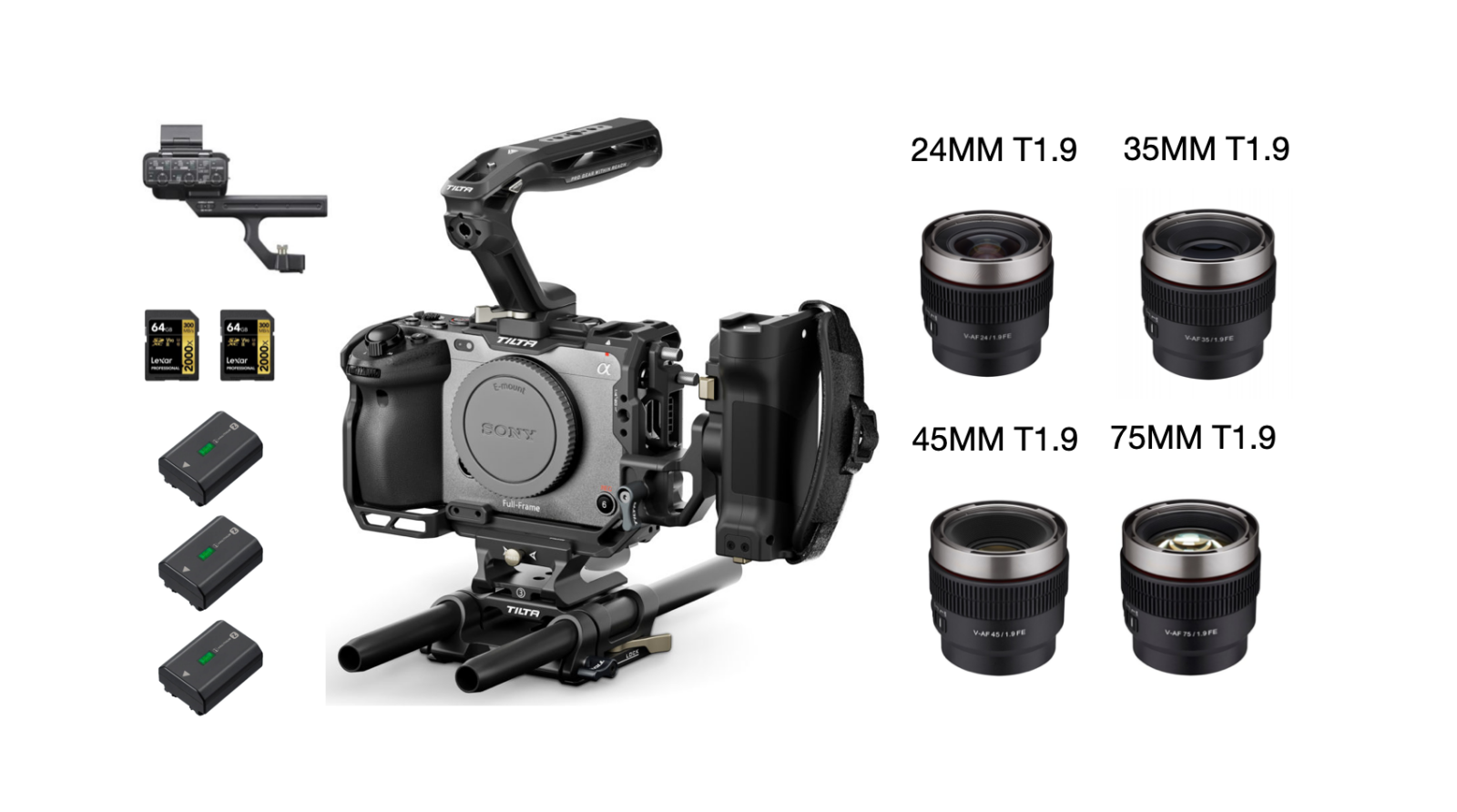 Kit Cinéma Sony FX3 + 4 optiques - Photo 1 sur 1