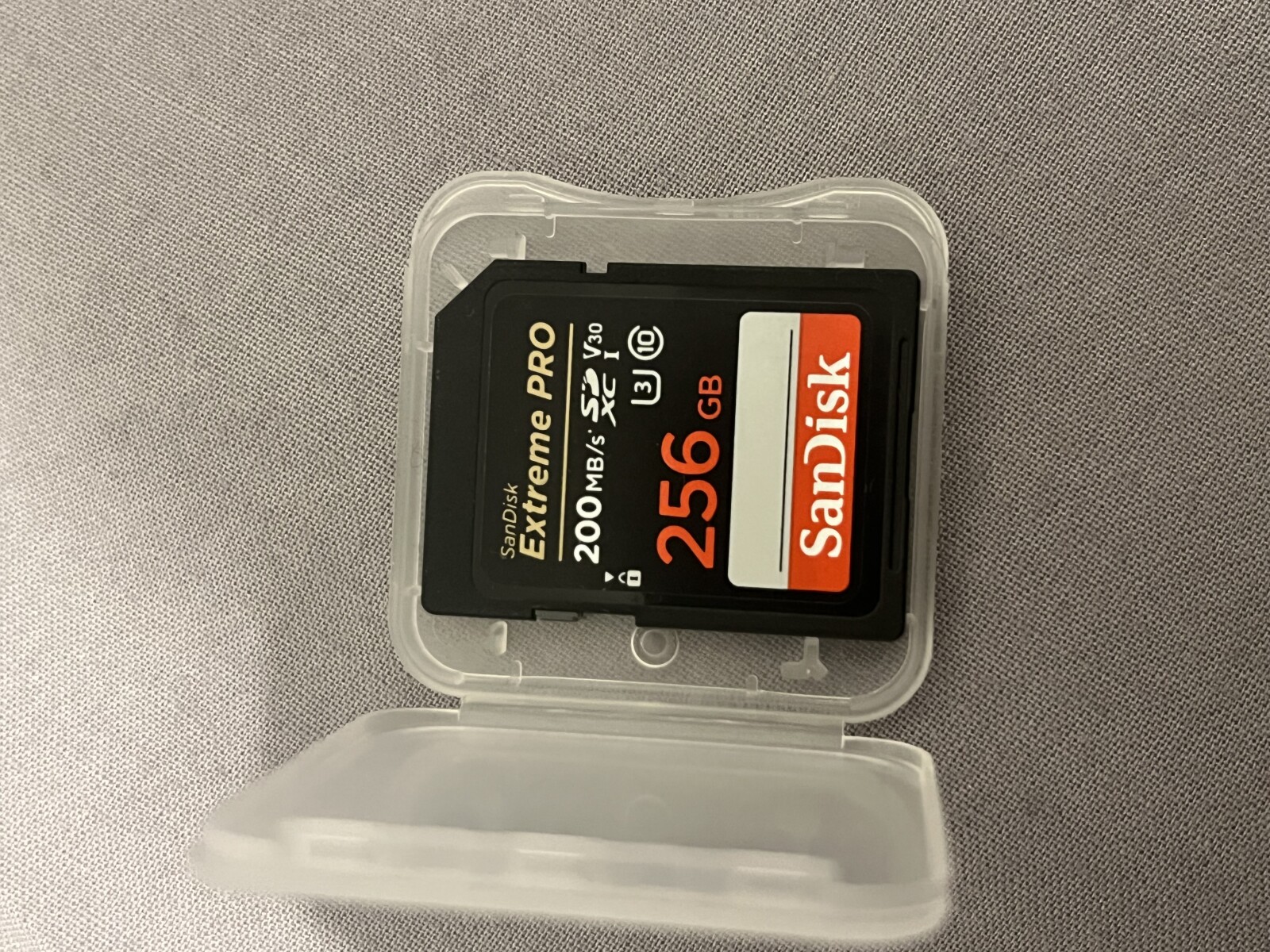 SanDisk Extreme PRO SDXC UHS-I U3 Class 10 256GB - Photo 1 sur 1