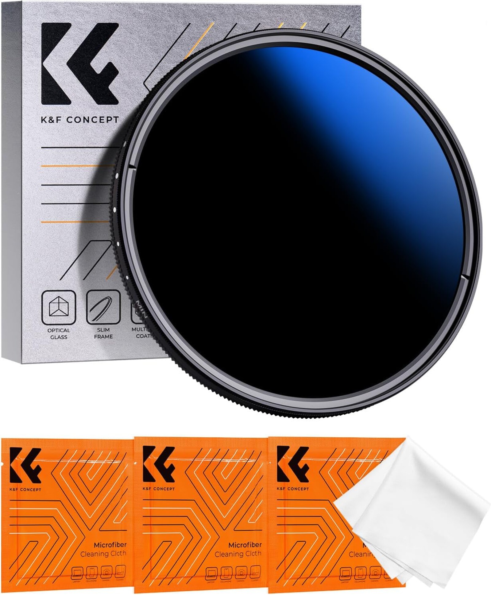 K&F Concept Filtre ND2-2000 Variable 55mm - Photo 1 sur 1