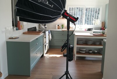 Location Aputure COB 300D mk II + Light Dome II + pied + Batteries/Chargeur 