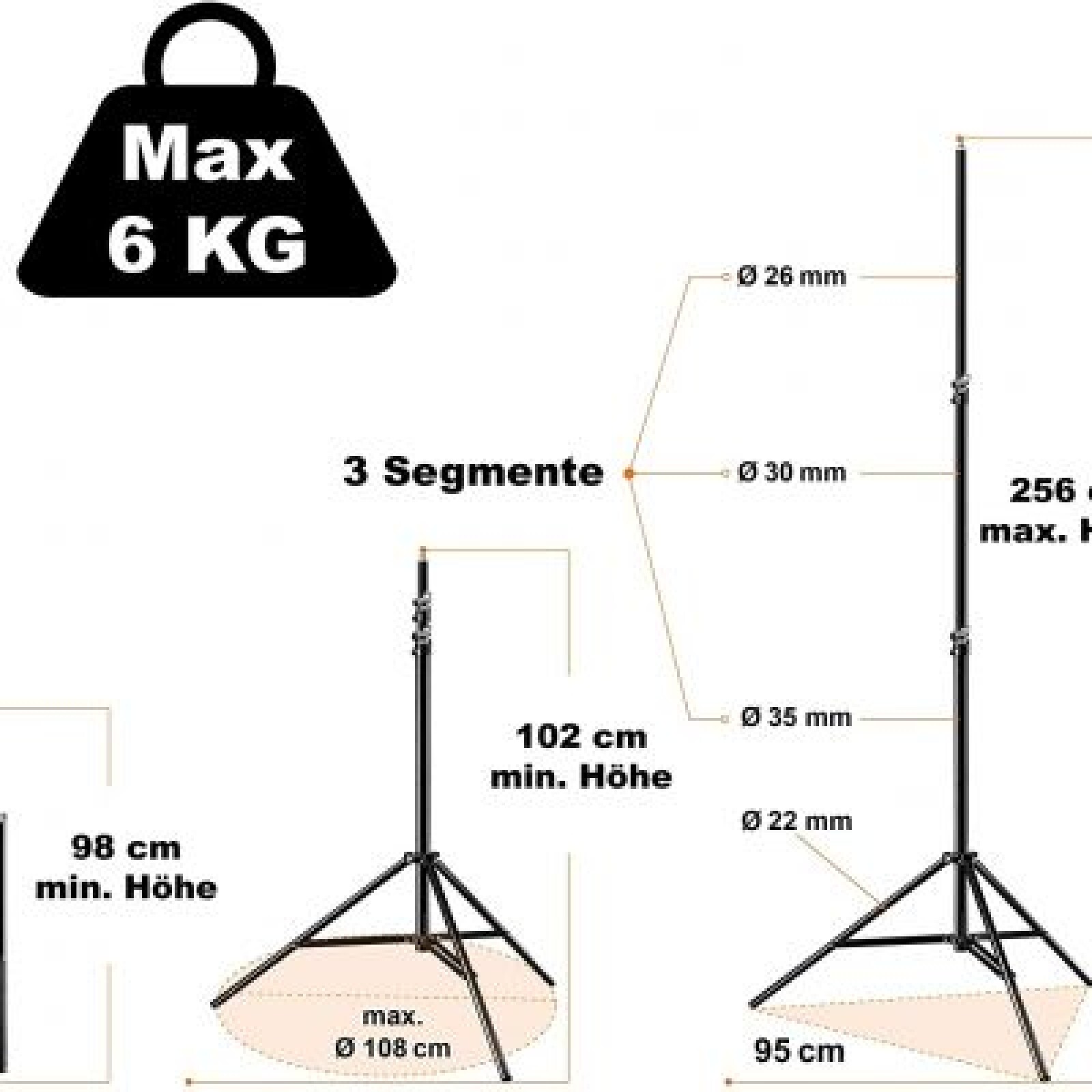 Walimex Pro Trépied pour Lampe WT-806 - Photo 2 sur 5