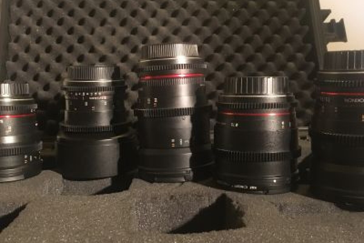 Location 5 objectifs Samyang Cine monture EF : 14 - 24 - 35 - 50 - 85 mm - Lightyshare