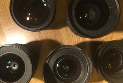 Location 5 objectifs Samyang Cine monture EF : 14 - 24 - 35 - 50 - 85 mm