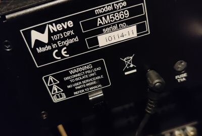 Location Préampli et EQ Neve 1073 DPX