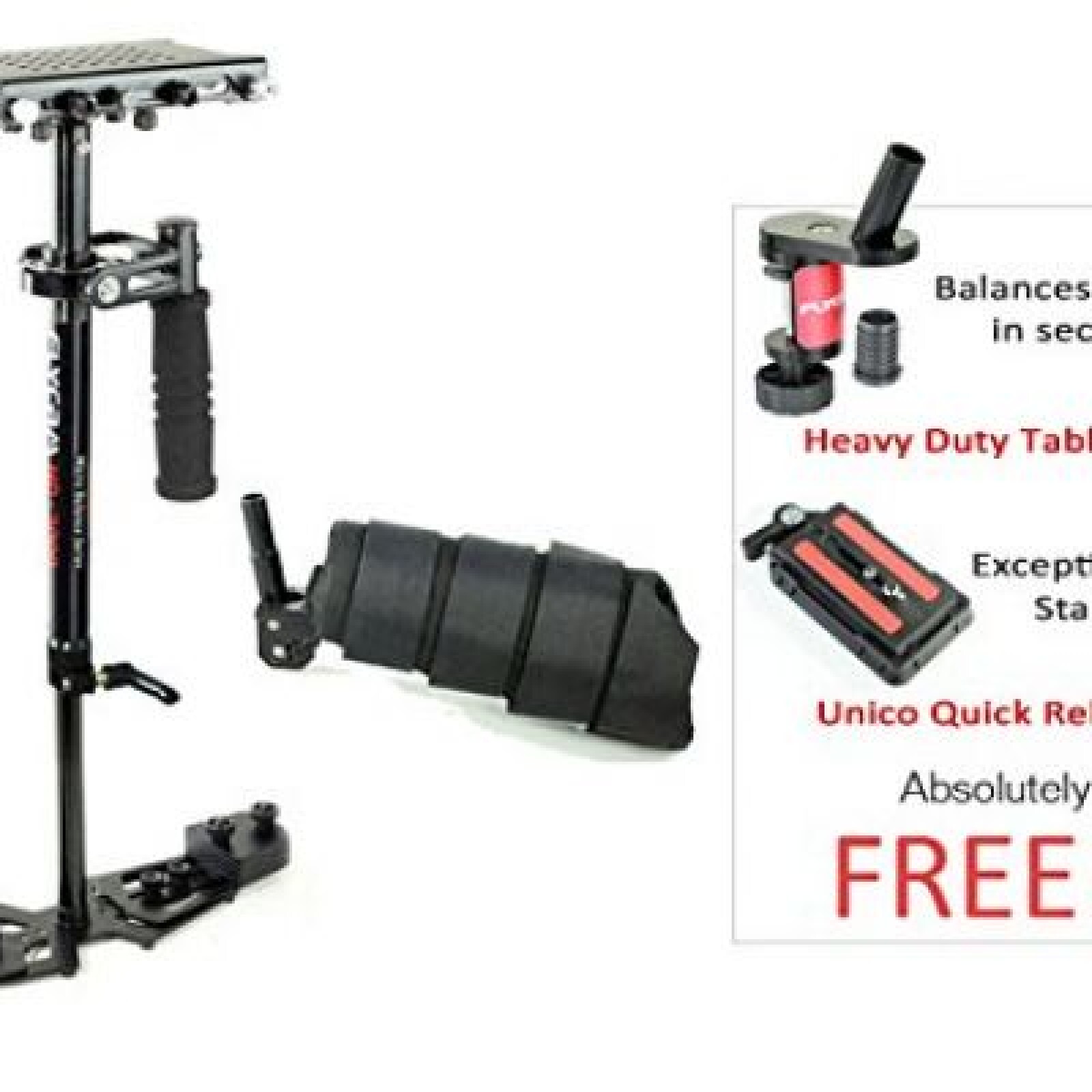Flycam 3000 Hand-held Stabilisateur Steadycam + Arm Brace - Photo 3 sur 4
