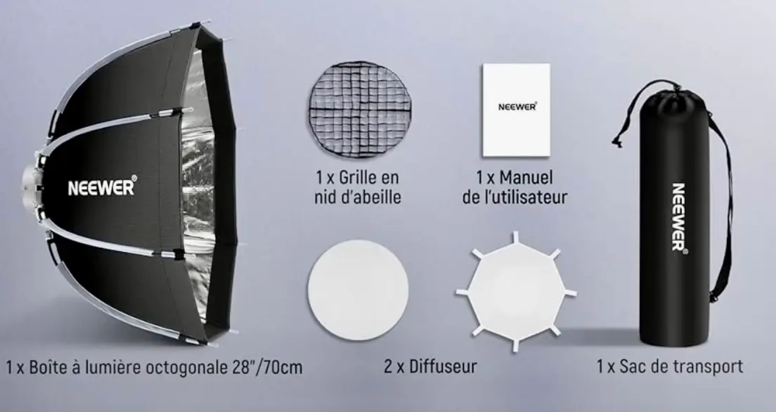 Neewer Softbox 90cm - Photo 3 sur 3