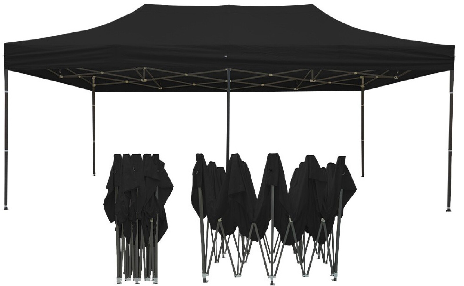 Tente Barnum noir 3X6m  - Photo 1 sur 2