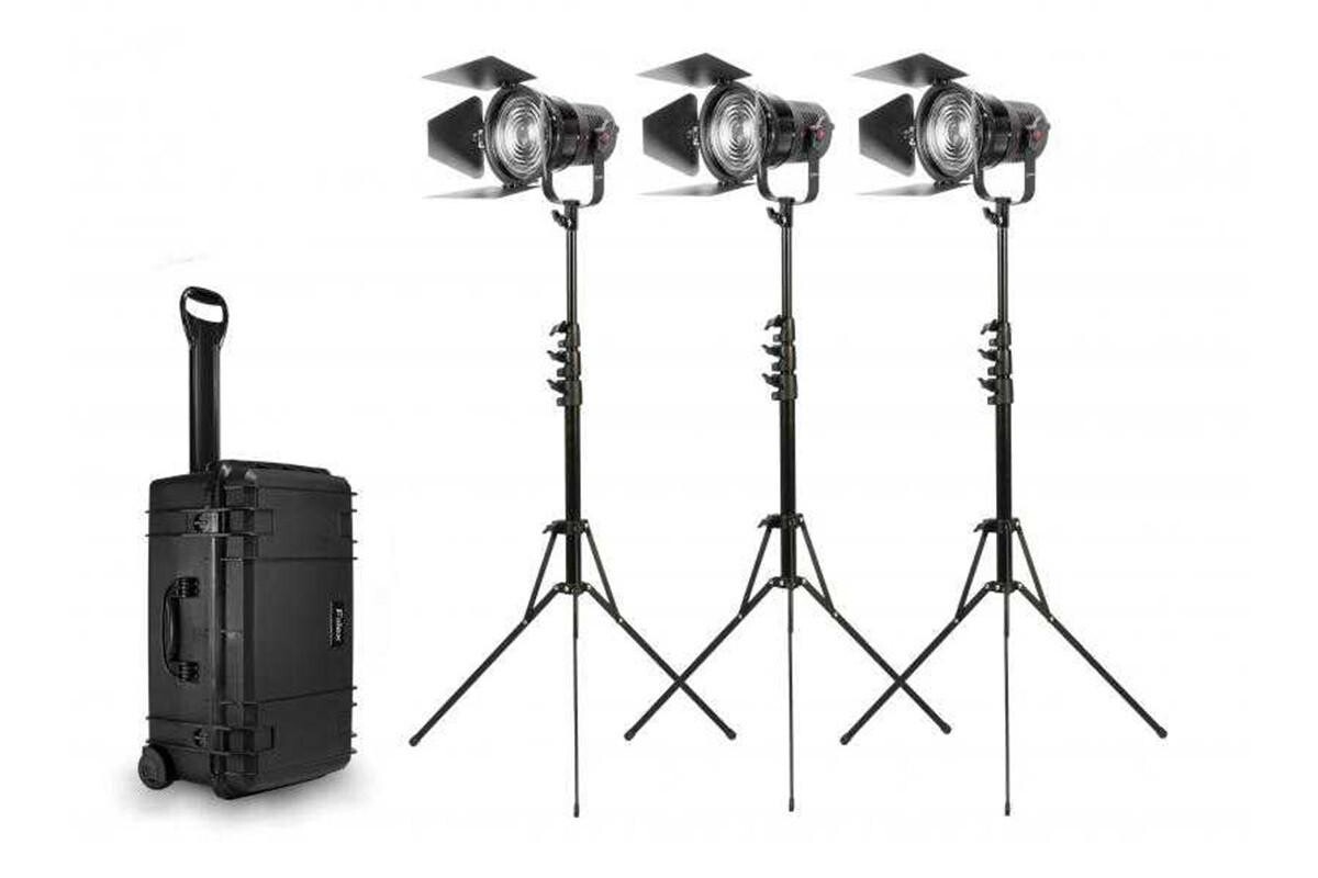 Location KIT d'éclairage Fiilex K305S (Fresnel) + 1 softbox - Lightyshare