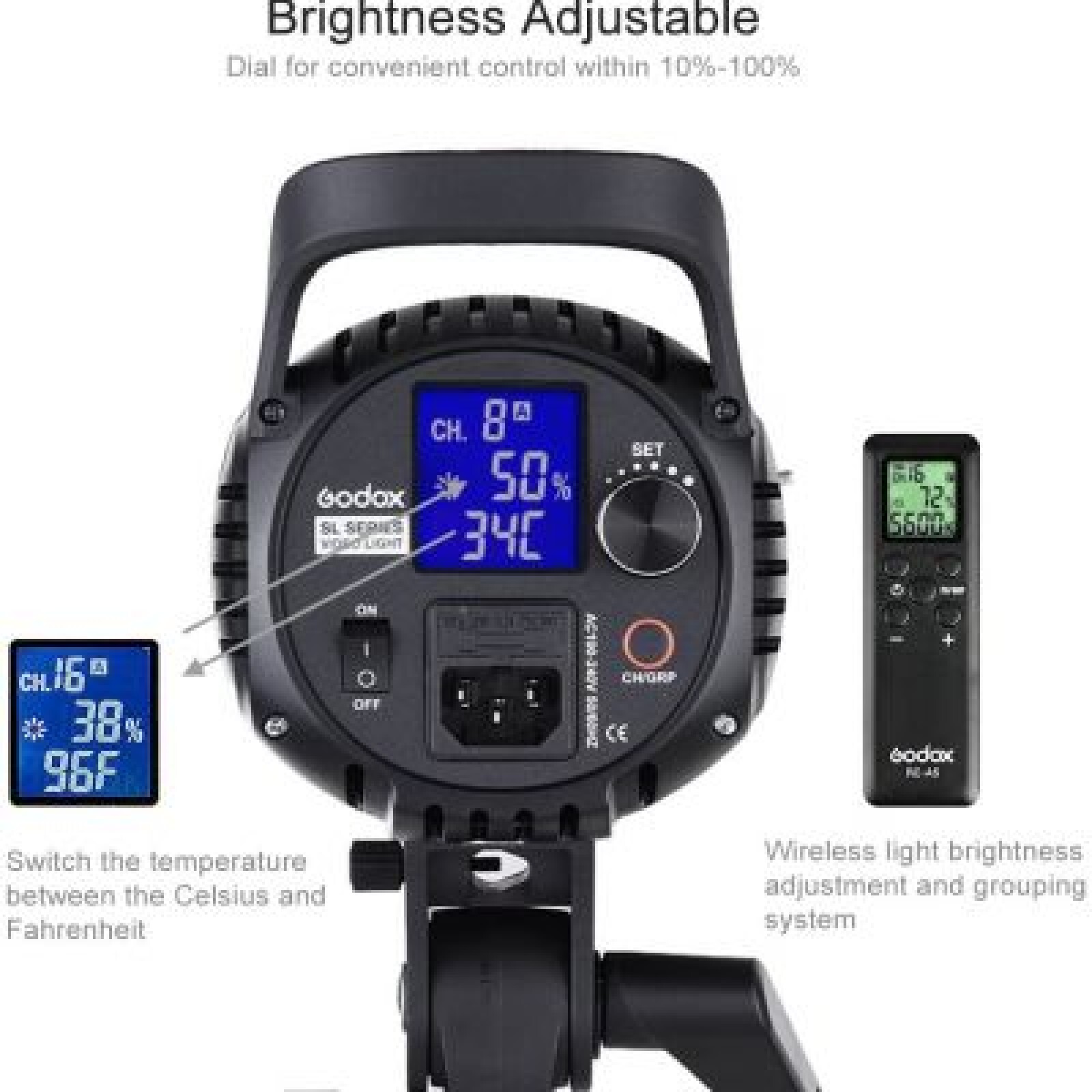 LED GODOX SL60W - Photo 2 sur 2