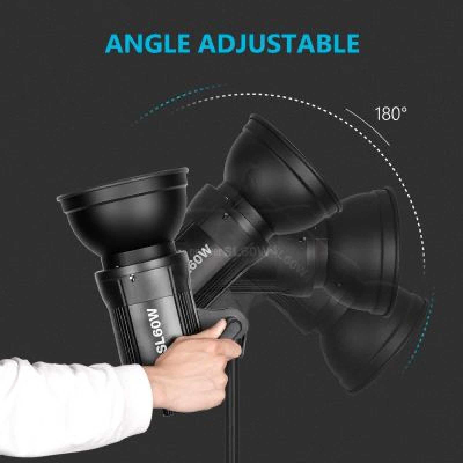 Projecteur LED Godox SL60W + Pied Lumière 260cm + Soft box 65cm dépliage rapide + Honey grid - Photo 4 sur 4