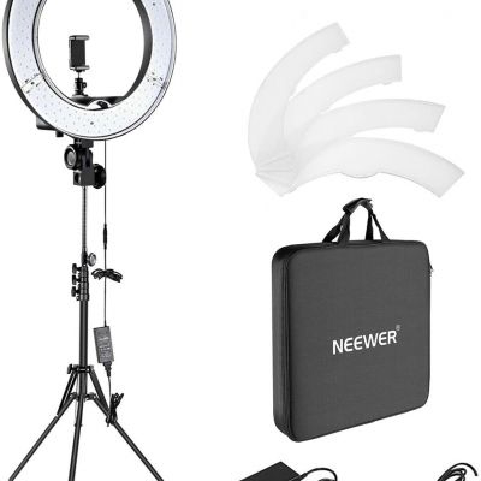 Ring light LED à intensité réglable Neewer + trépied - Photo 1 sur 2