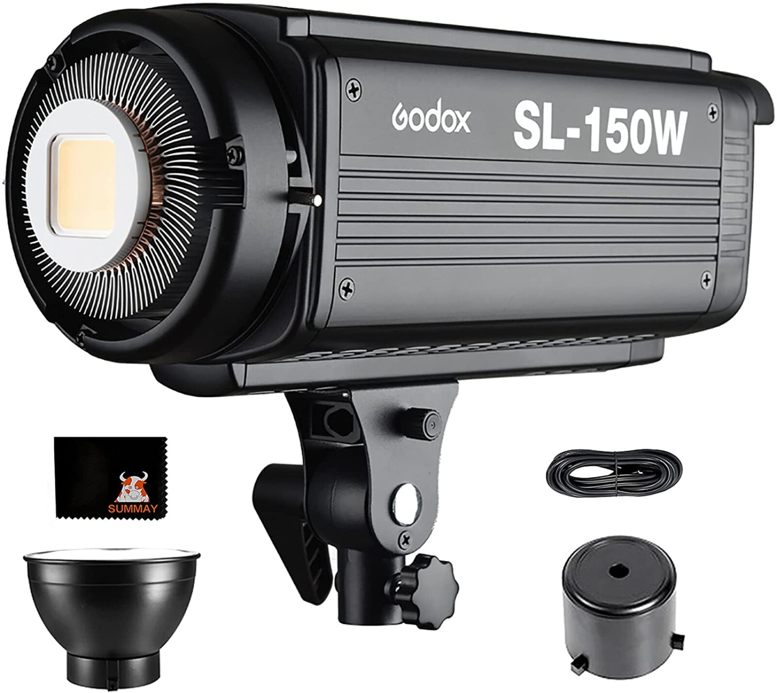 Projecteur LED Godox SL150W + Pied Lumière 260cm + Soft box 90cm dépliage rapide + Honey grid - Photo 1 sur 3