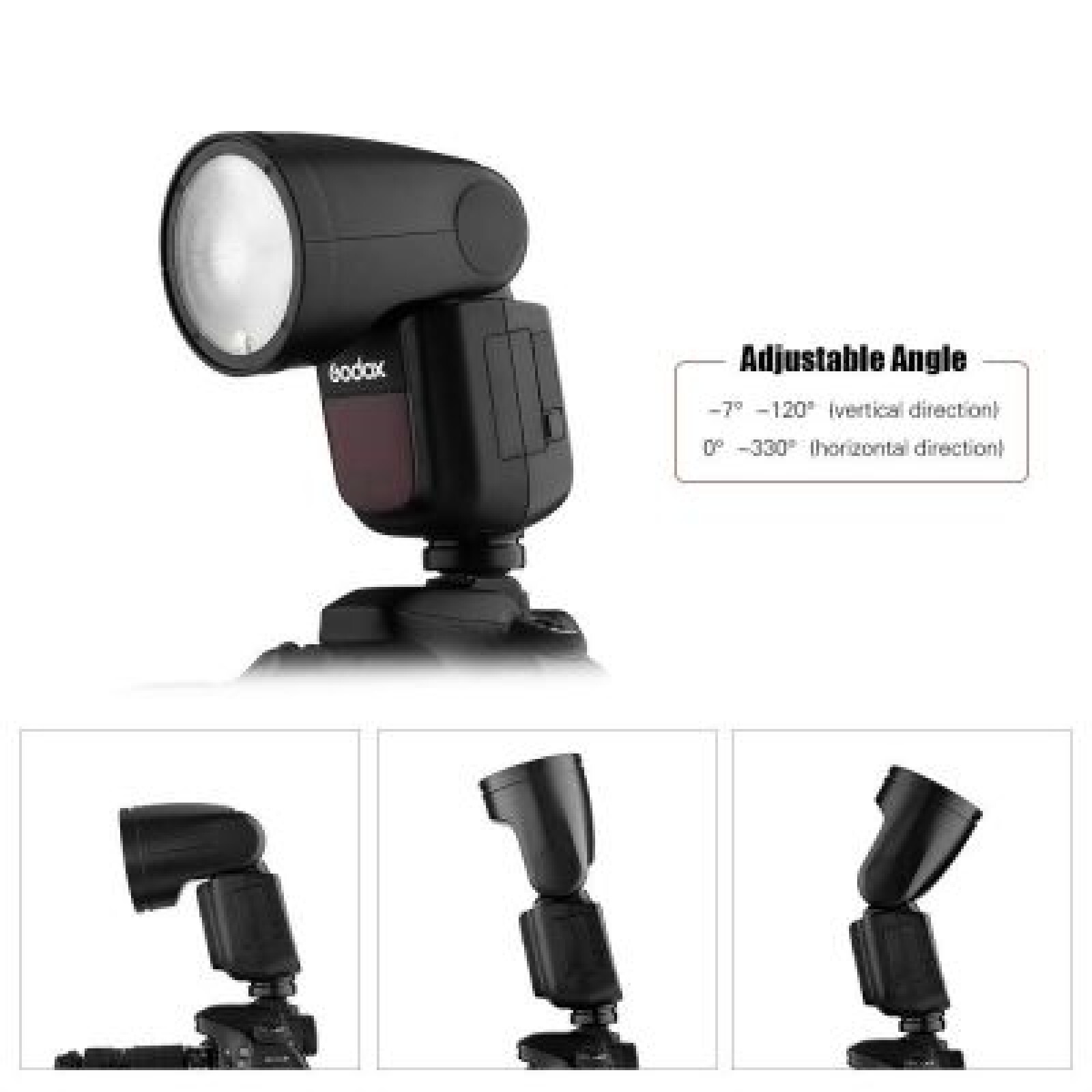 Godox V1C Flash Speedlite Professionel + AK-R1 KIT - Photo 2 sur 4