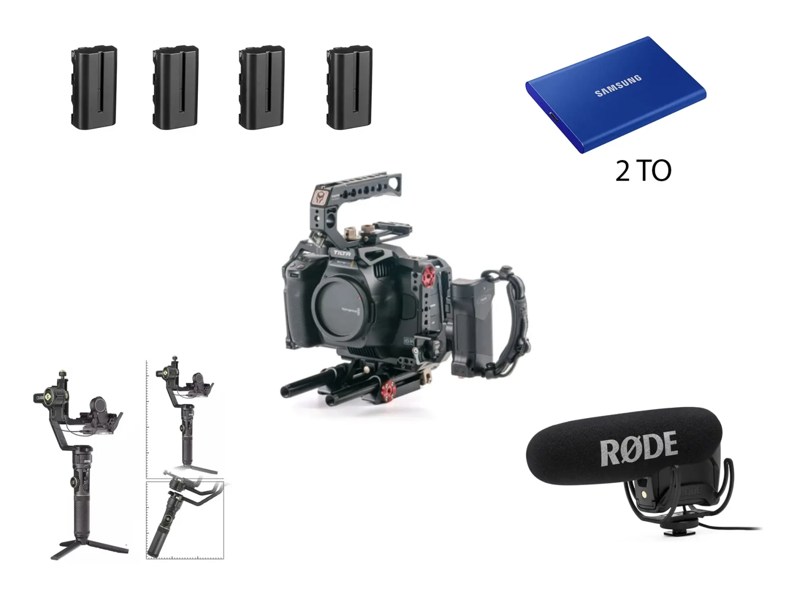 Blackmagic 6K Pro – Pack Essentiel (Cage Tilta + SSD 2 To + Crane 2S) - Photo 1 sur 1