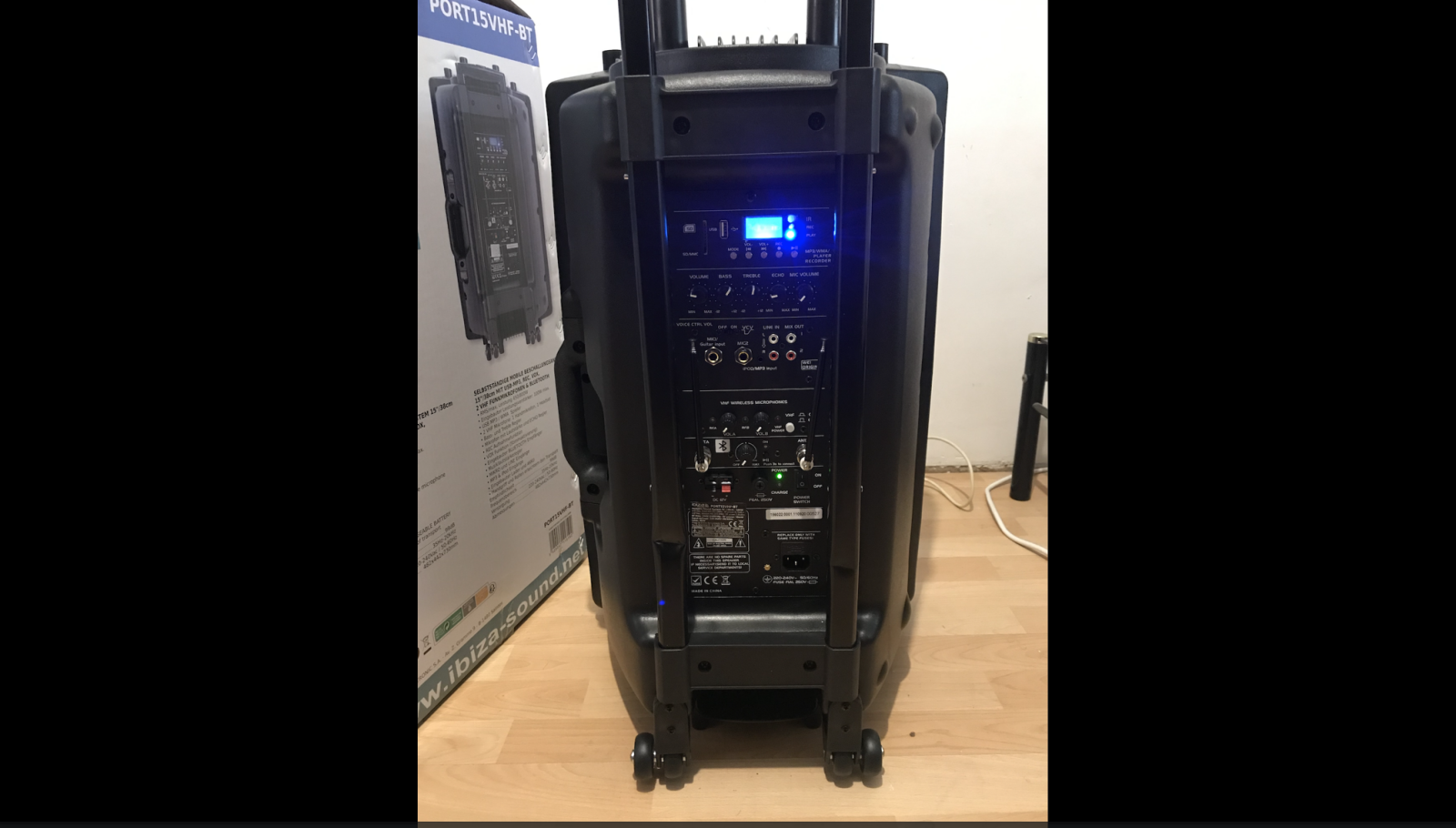 Sono Portable Ibiza Port15 VHF - BT - Photo 3 sur 5