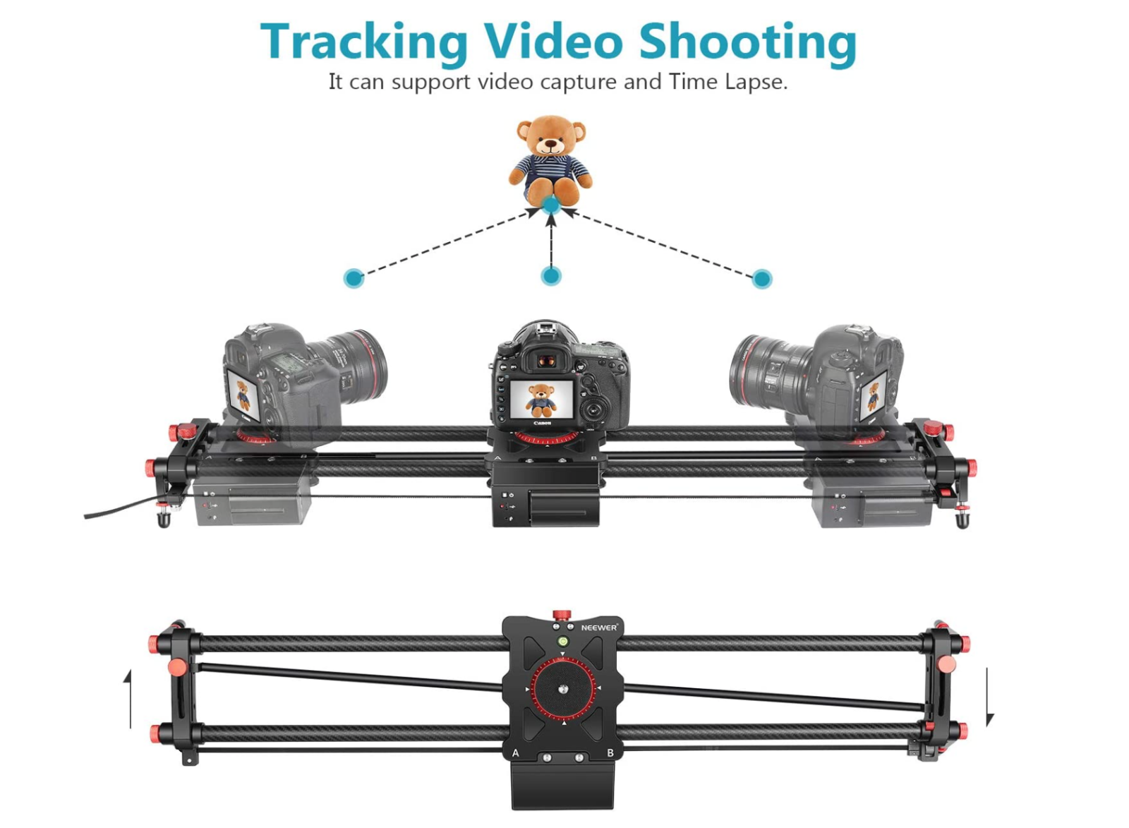 Neewer Slider automatisé 100 cm - Photo 3 sur 3