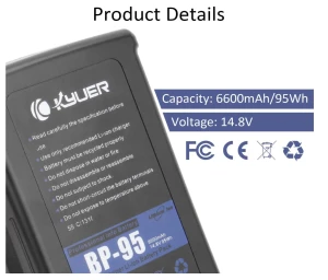 Location KYUER K KYUER 95Wh 6600mAh BP-95