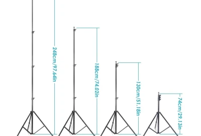 Location neewer Neewer Support de Fond de Décors 2,6 x 3m avec Toiles de Fond 3 x 6m (Blanc,Noir,Vert)