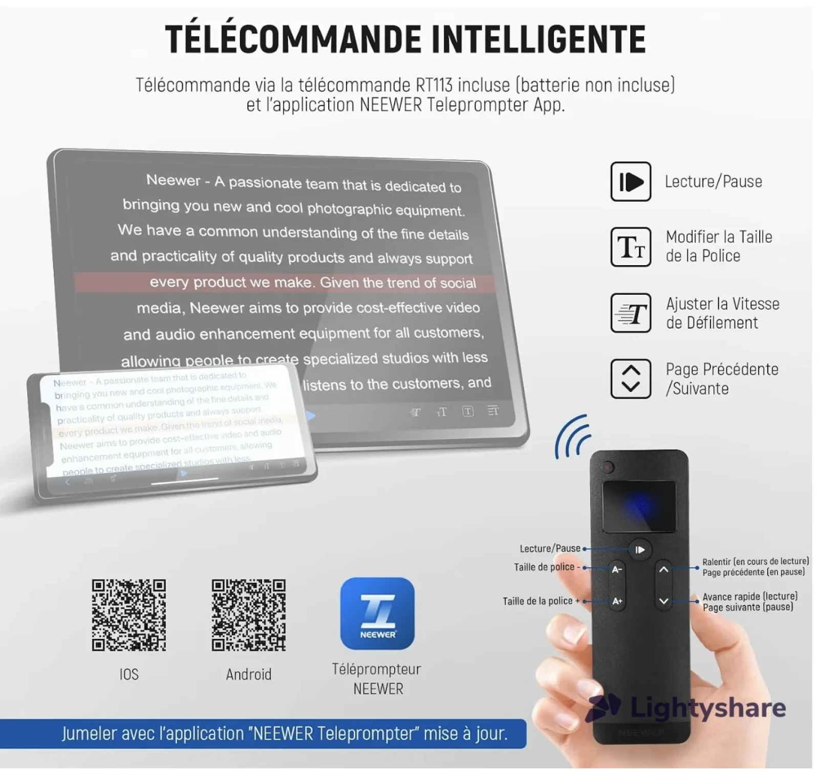 Neewer X12 Téléprompteur - Photo 3 sur 3