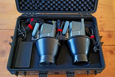 Location Pack 2 lumières Aputure Amaran 200d + Trépied