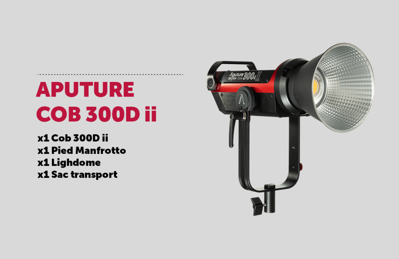 Aputure COB 300D Mark II + Light Dome - Photo 1 sur 1