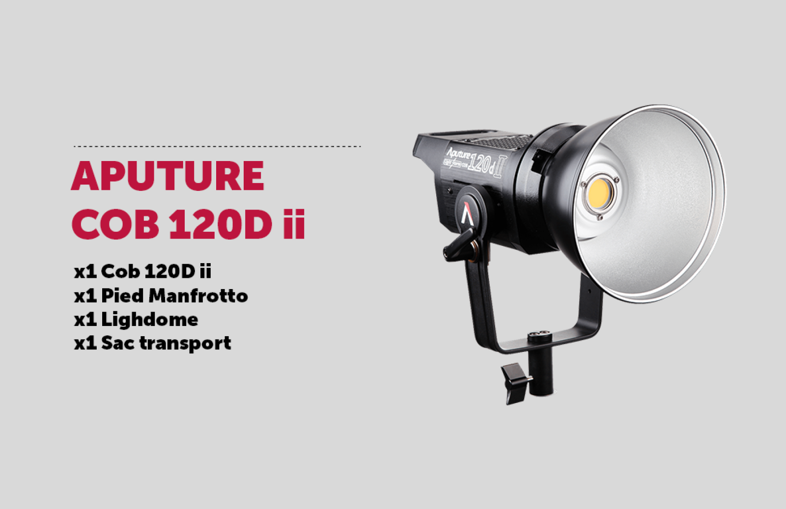 Aputure COB 120D Mark II + LighDome - Photo 1 sur 1