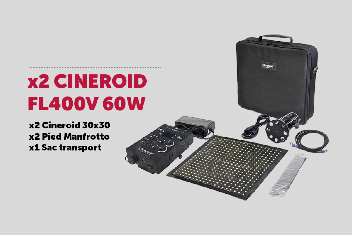 Location x2 Cineroid FL400 – Panneau LED - Lightyshare