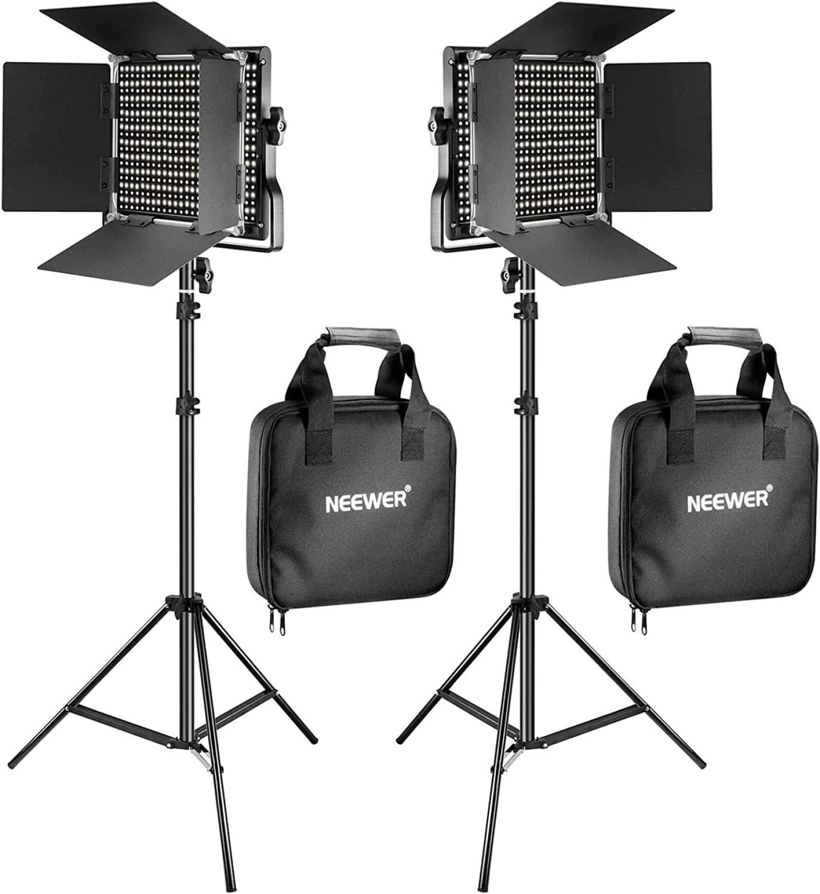 Neweer - Pack de 2x 660 LED Lumière Dimmable Bicouleur  - Photo 2 sur 3