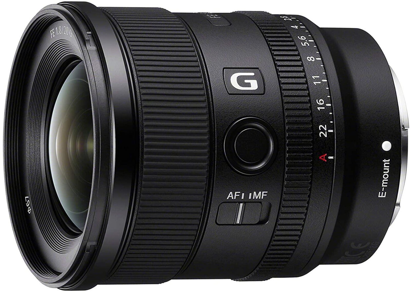 Objectif hybride Sony FE 20mm f/1.8 G Noir - Photo 1 sur 1