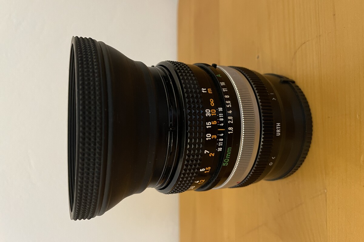 Location Objectif Canon 50mm f/1.8 argentique monture sony E et canon FD - Lightyshare