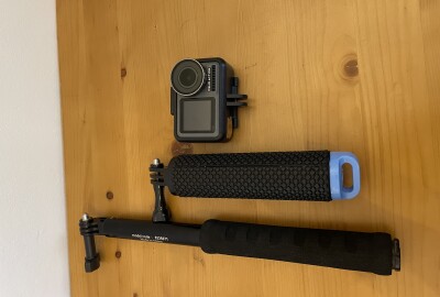 Location Osmo Action + cage, perche, poigné et carte sd 